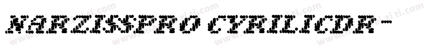 narzisspro cyrilicdr字体转换